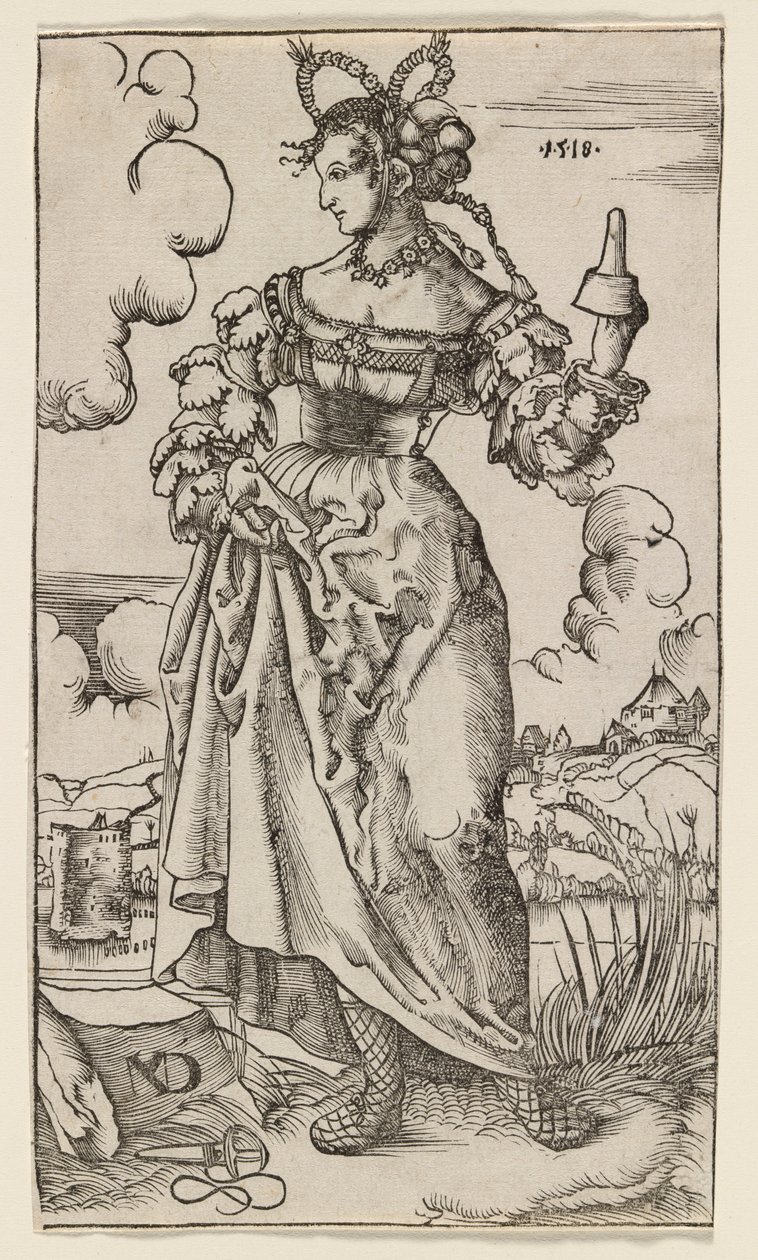 Die klugen und törichten Jungfrauen: Die fünfte törichte Jungfrau, 1518 von Nikolaus Manuel Deutsch