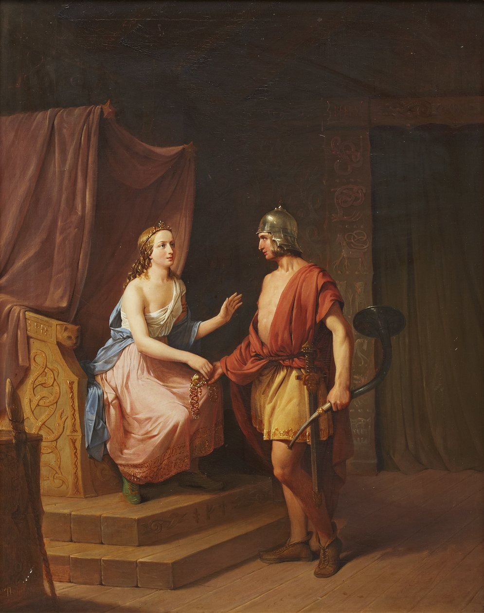 Heimdal gibt Brisingamen an Freya zurück von Nils Andersson