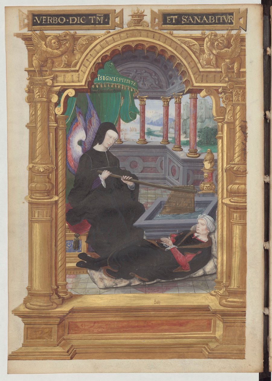 Louise de Savoie hält ein Steuerruder, Symbol der Regentschaft. Frontispiz der Gestes de Blanche de Castille von Etienne Leblanc. von Noel Bellemare