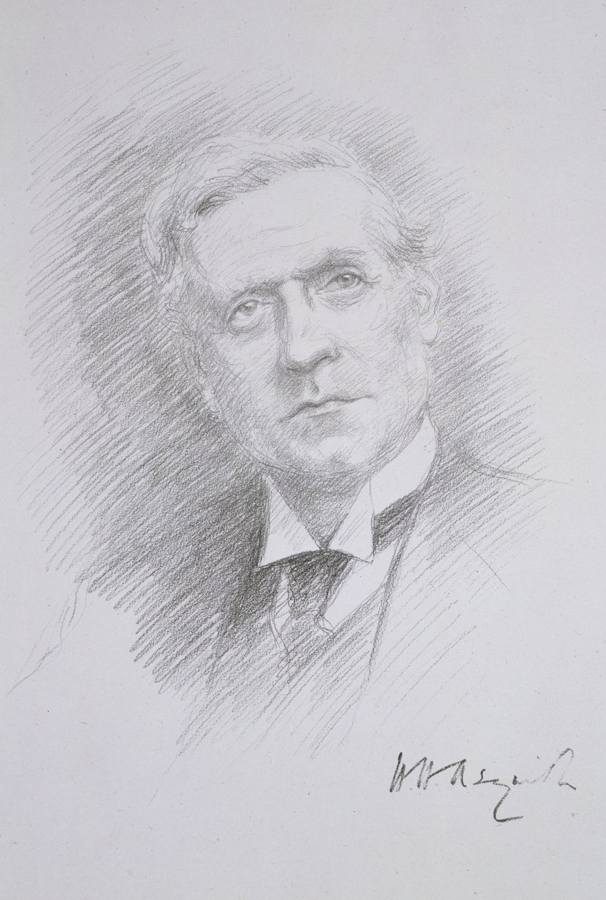 Porträt von Herbert Henry Asquith, aus einem Album zur Entente Cordiale, 1909 von Noel Dorville