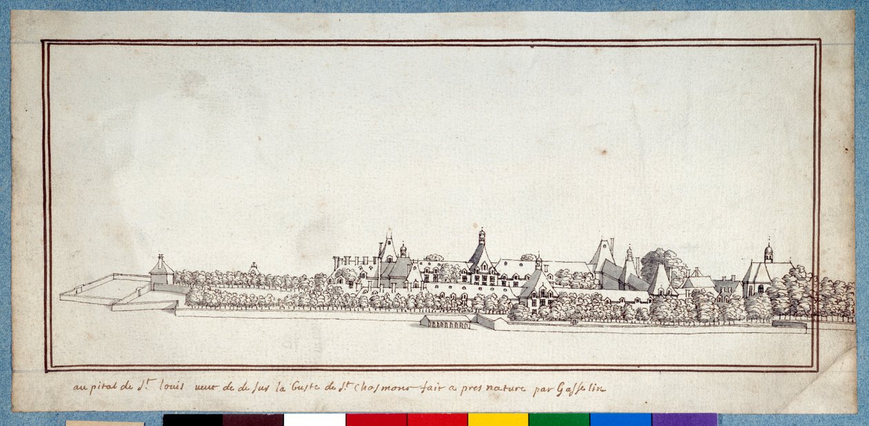 Das Krankenhaus von St. Louis von Noel Gasselin
