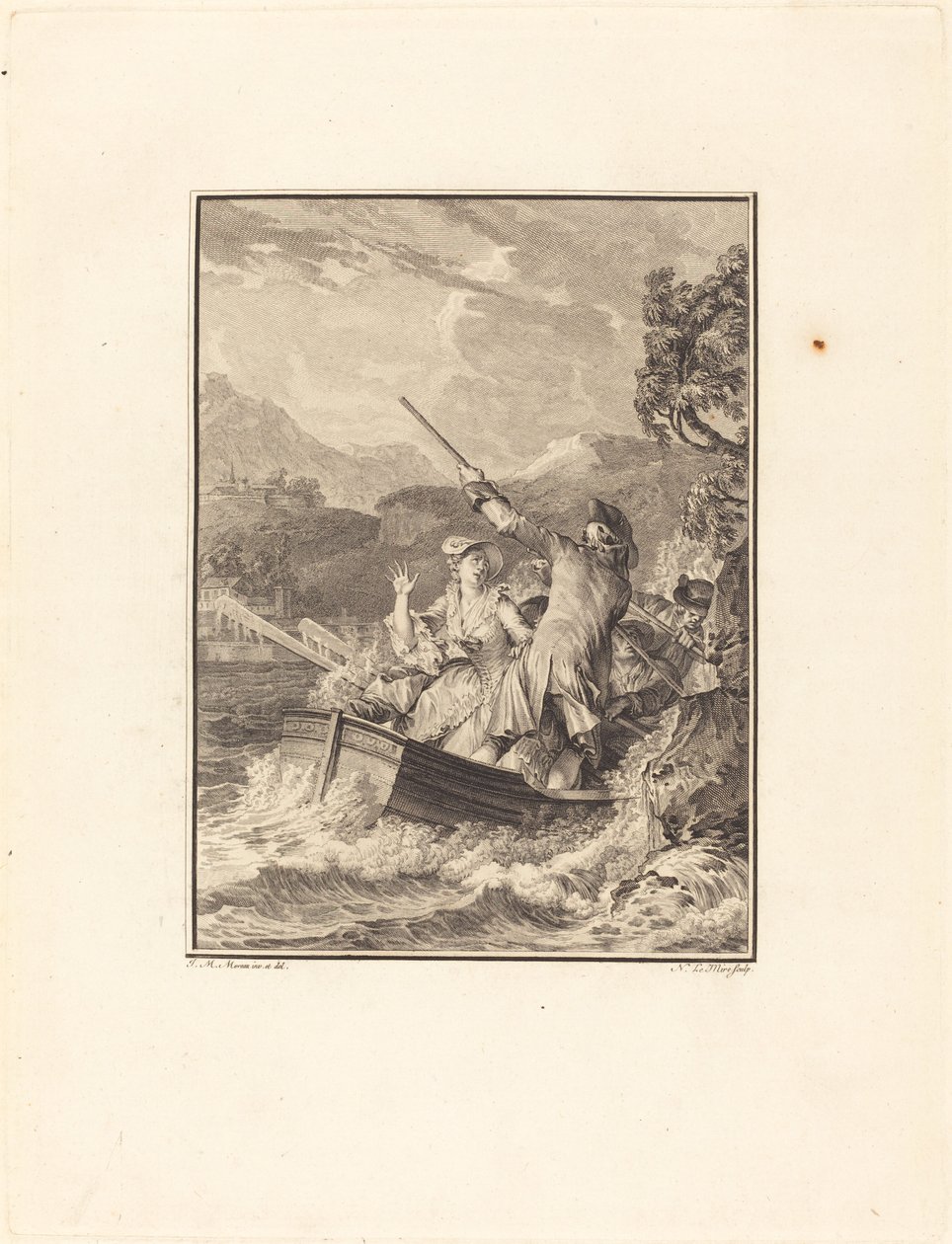 Das Boot von Noël Le Mire after Jean Michel Moreau