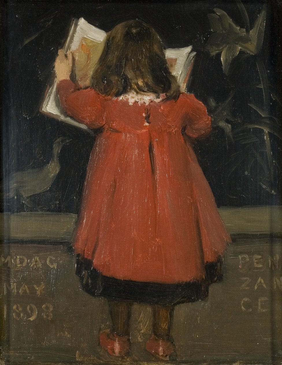 Porträt der Tochter des Künstlers, Alethea Garstin von Norman Garstin