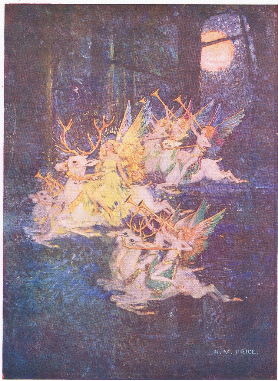 Die Feenliebe: Durch den Wald schimmerte der Mond, dort sah ich die Feen voranschreiten von Norman Mills Price