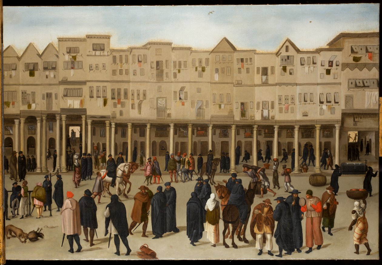 Stadtszene in Lissabon von Northern European School