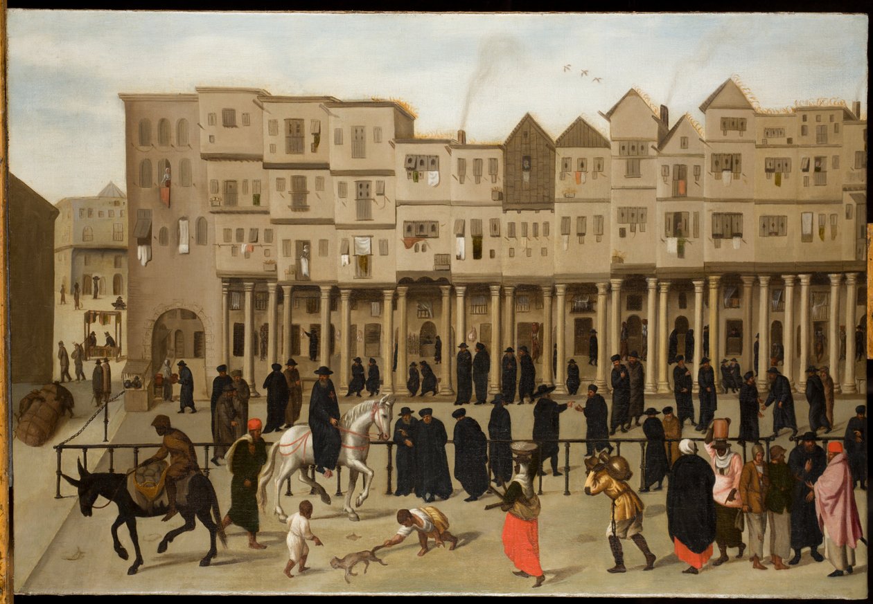 Stadtszene in Lissabon von Northern European School
