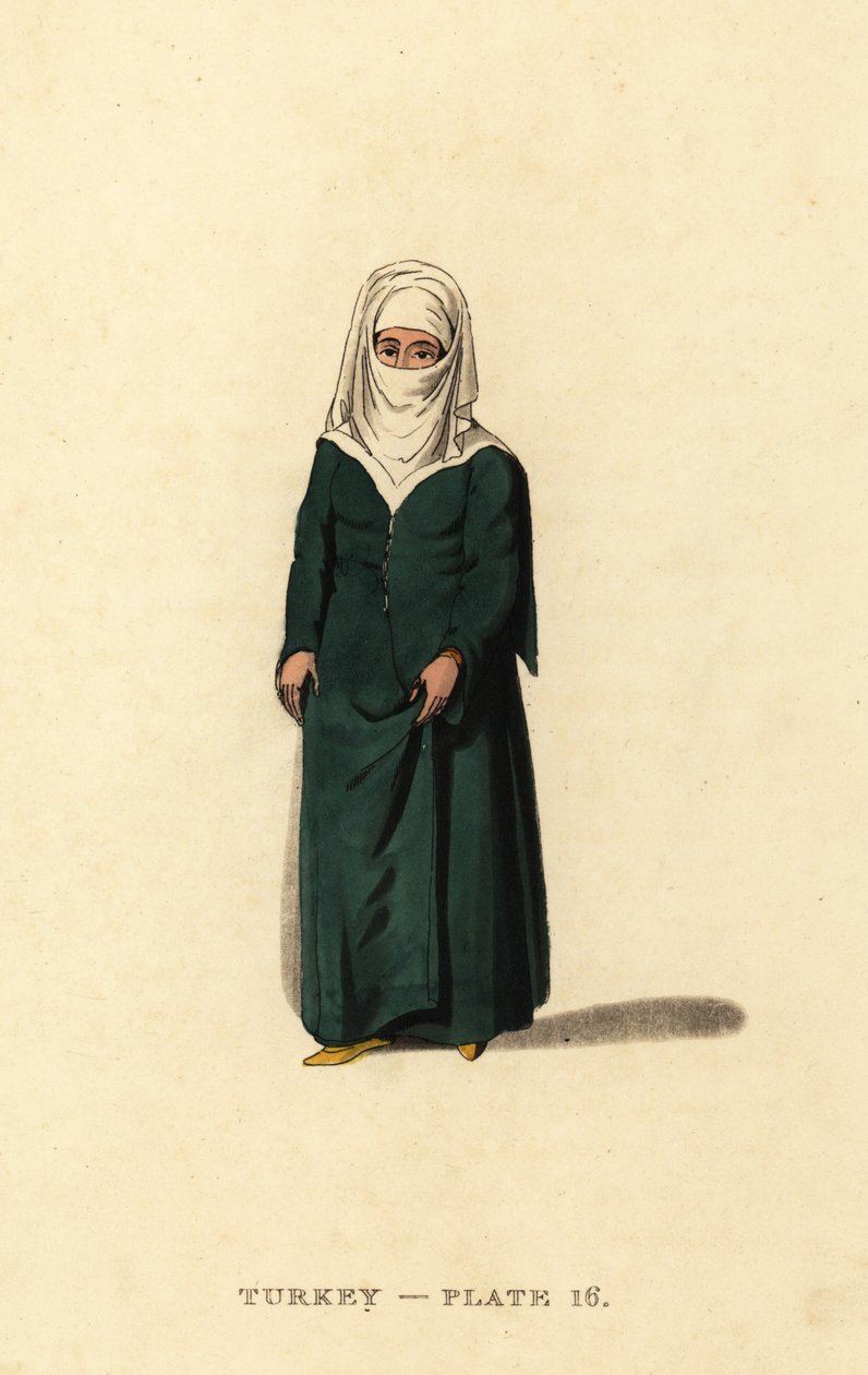 Türkische Frau aus Konstantinopel (Istanbul), Osmanisches Reich von Octavian (after) Dalvimart
