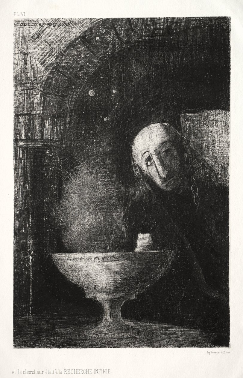 Und der Suchende war in einer unendlichen Suche beschäftigt von Odilon Redon