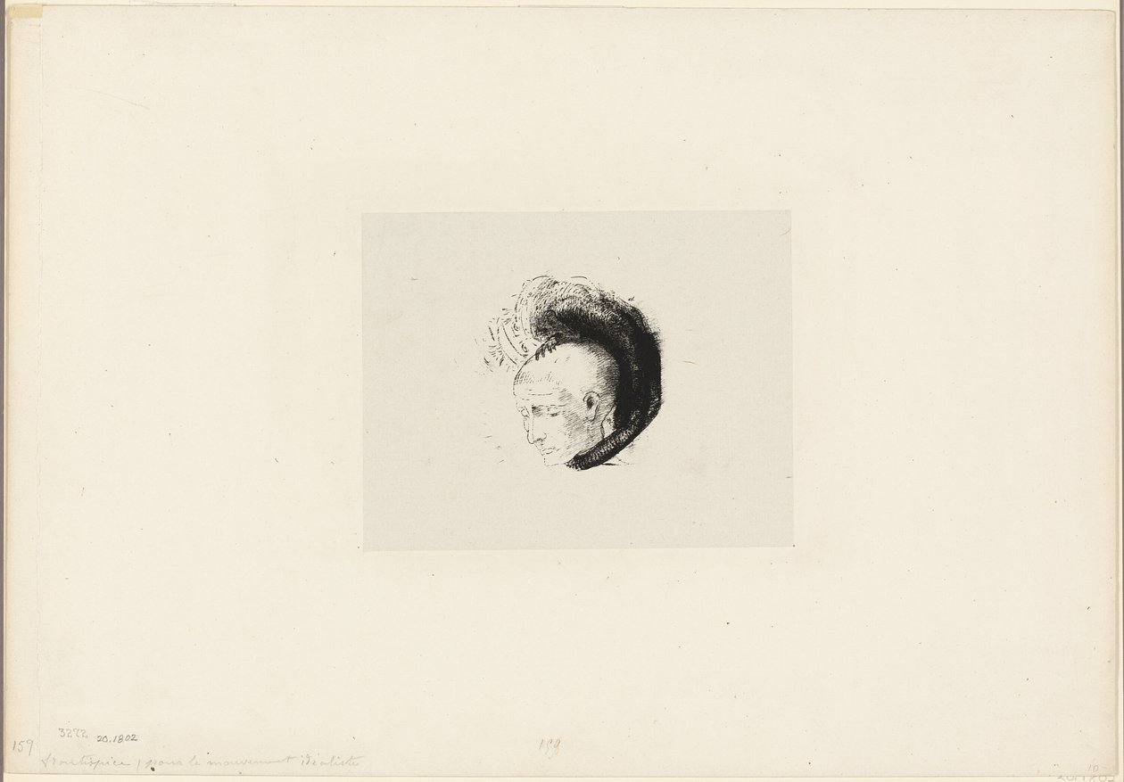 Frontispiz für Le mouvement idéaliste en peinture von André Mellerio von Odilon Redon