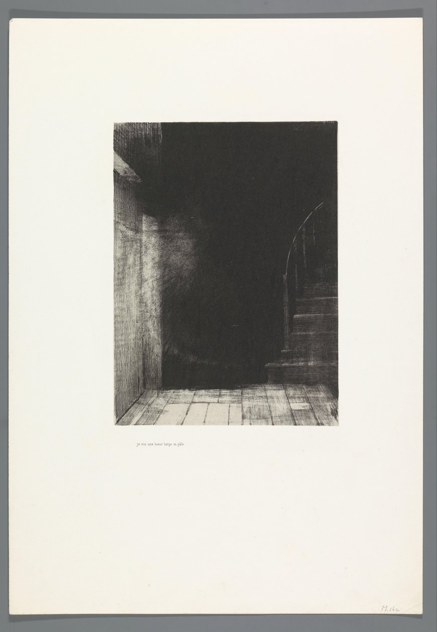 Ich sah ein breites und blasses Licht von Odilon Redon