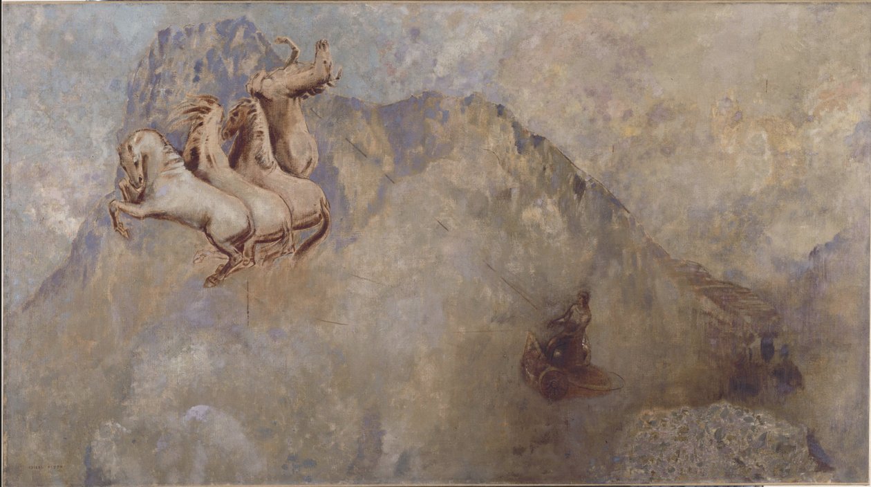 Der Sonnenwagen, um 1910 von Odilon Redon