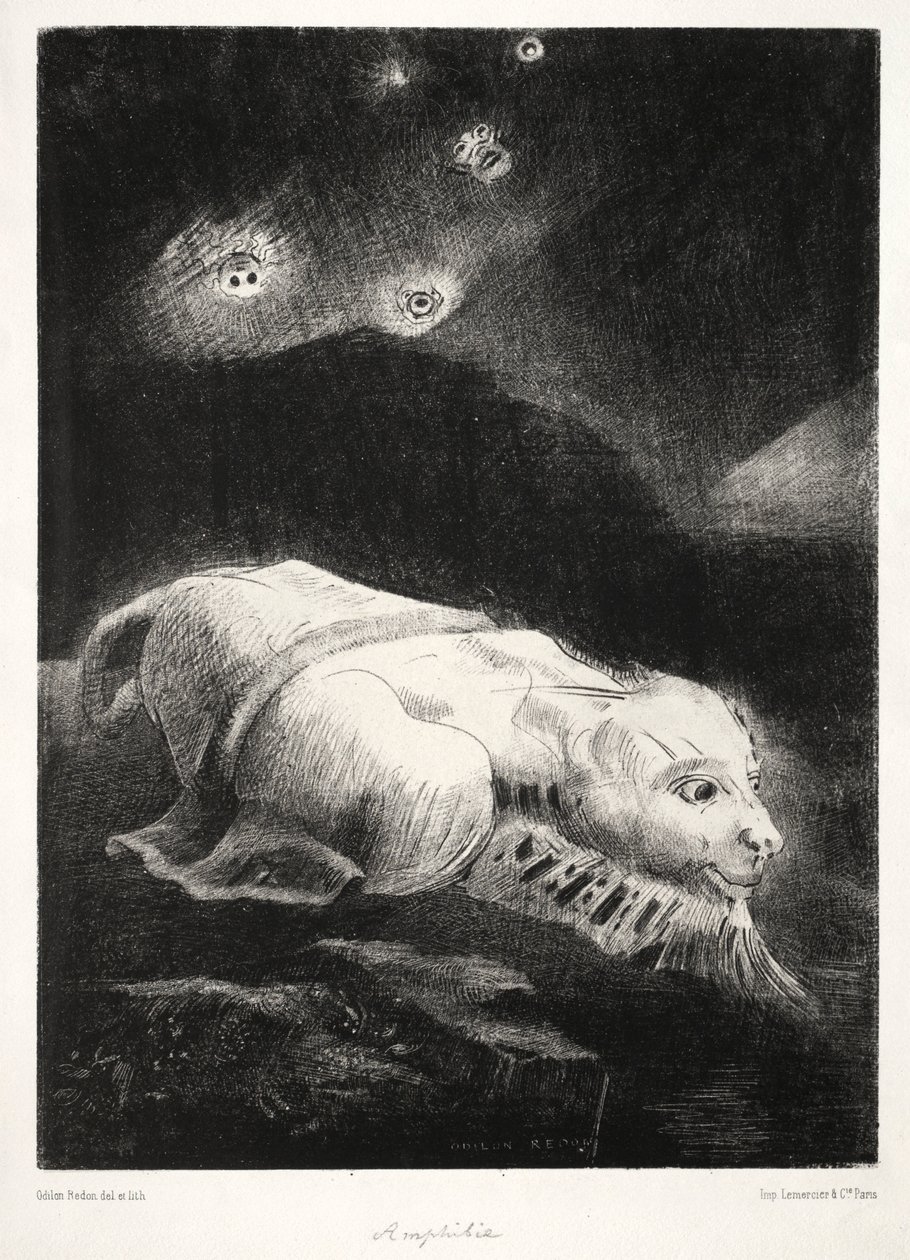 Ursprünge: Als das Leben in den Tiefen der dunklen Materie erwachte, 1883 von Odilon Redon