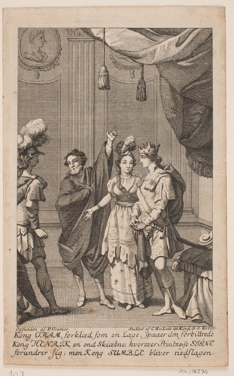 Illustration zu N. K. Bredal, "Gram und Signe" von Odvardt Helmoldt de Lode