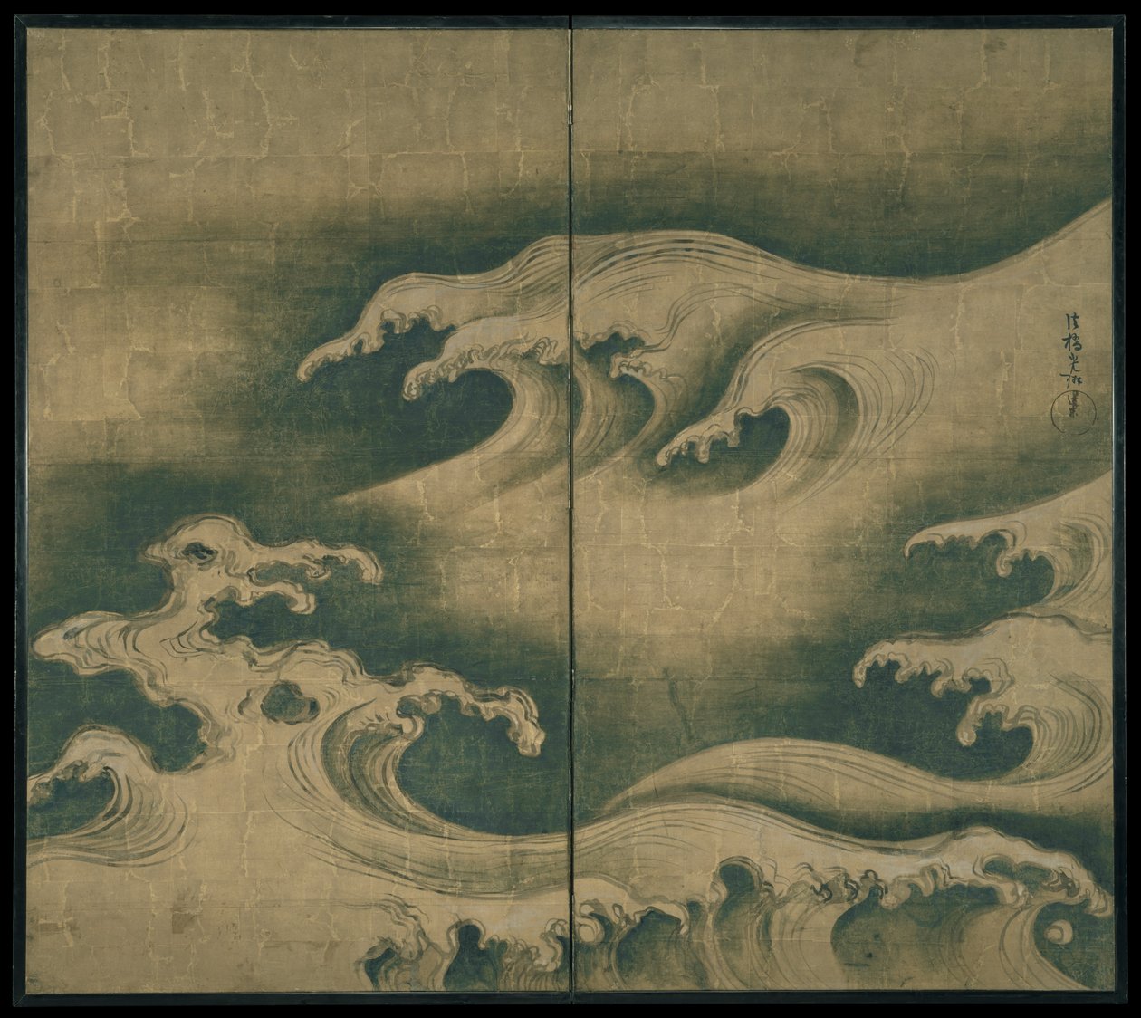 Raue Wellen von Ogata Korin