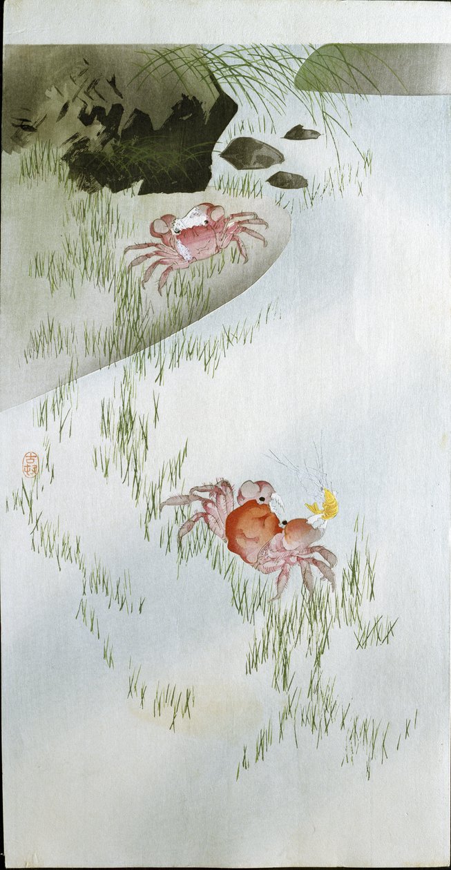 Zwei rote Krabben, 1905 von Ohara Koson