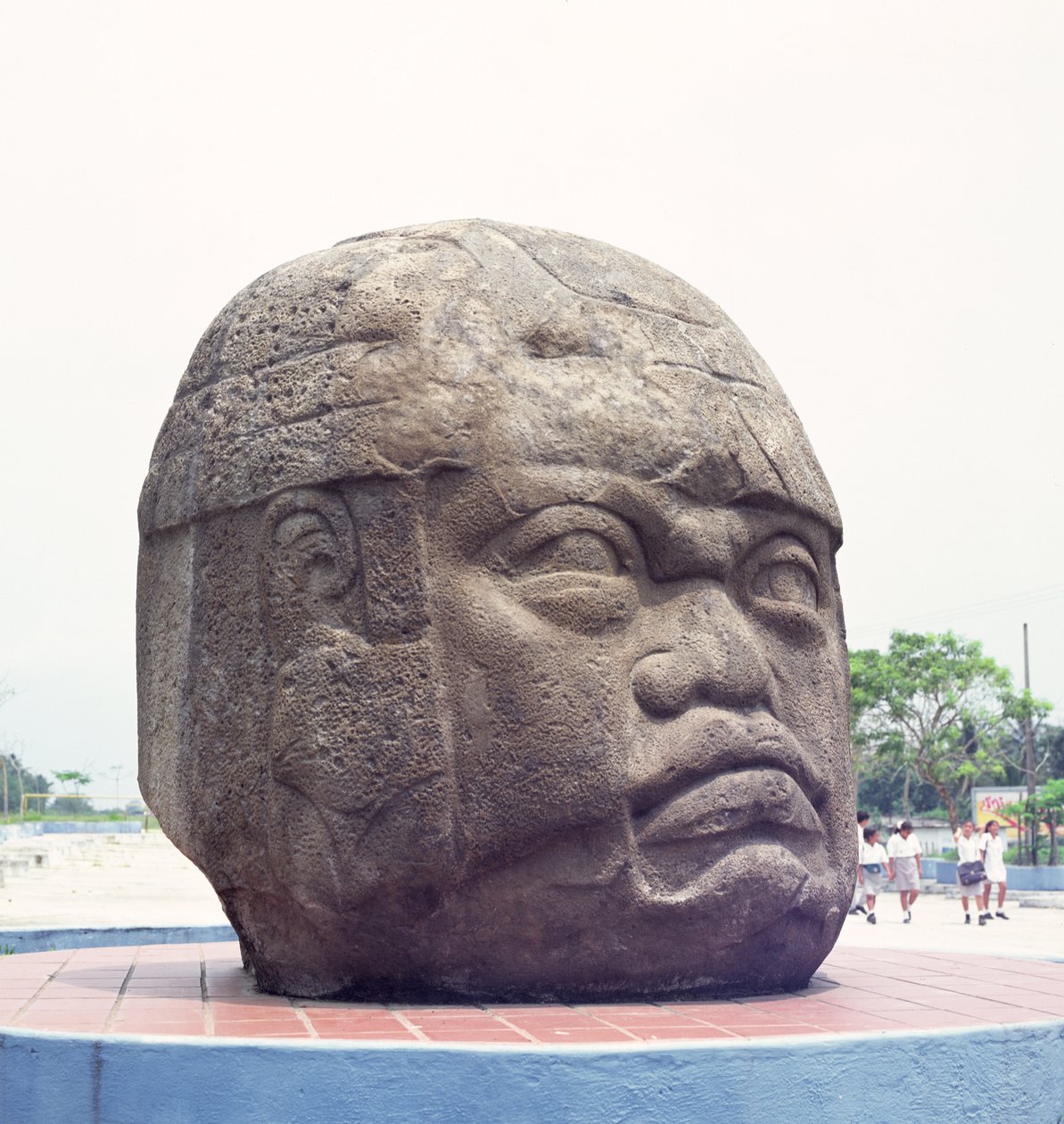 Kolossaler Kopf aus San Lorenzo, Veracruz, Mexiko, präklassisch von Olmec