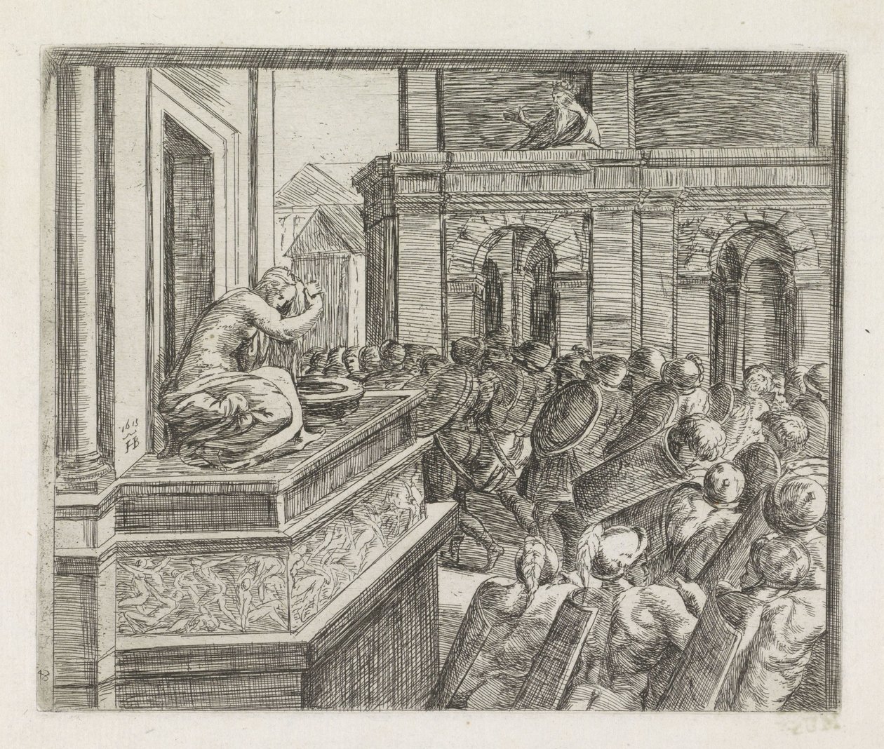 David beobachtet Bathseba von Orazio Borgianni