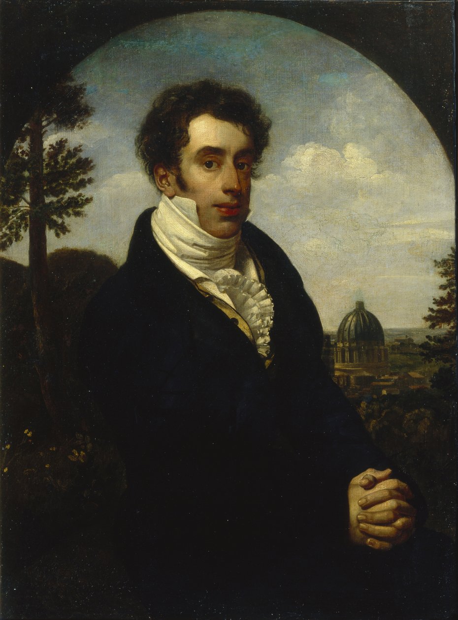 Porträt von Prinz Alexander Michailowitsch Golizyn 1798-1858, 1819 von Orest Adamovich Kiprensky
