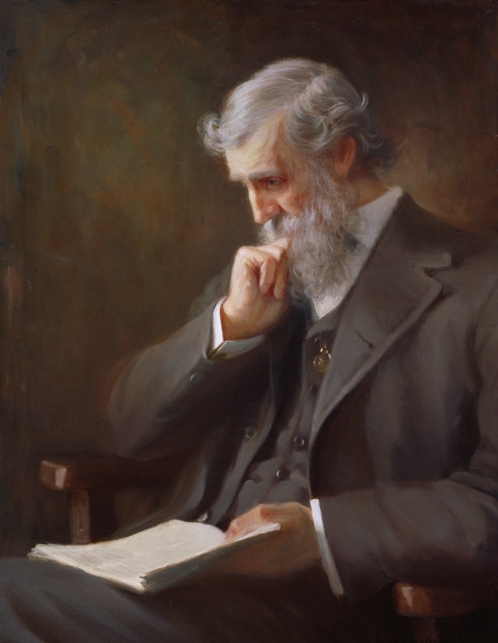 John Muir, ca. 1917 nach einem Foto von 1909 von Orlando Rouland