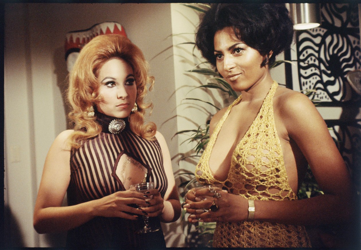 Pam Grier als Statistin am Set von 