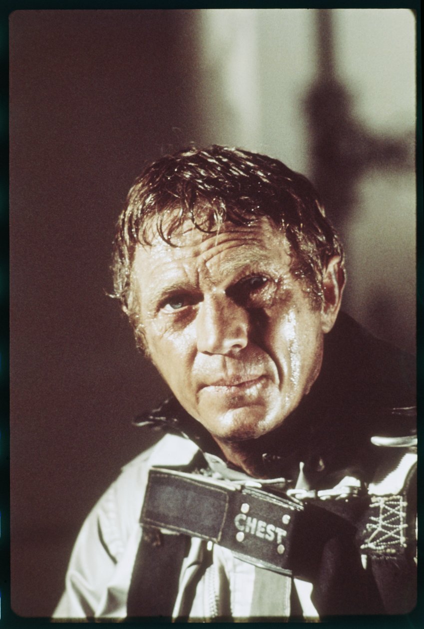 Steve McQueen am Set von 