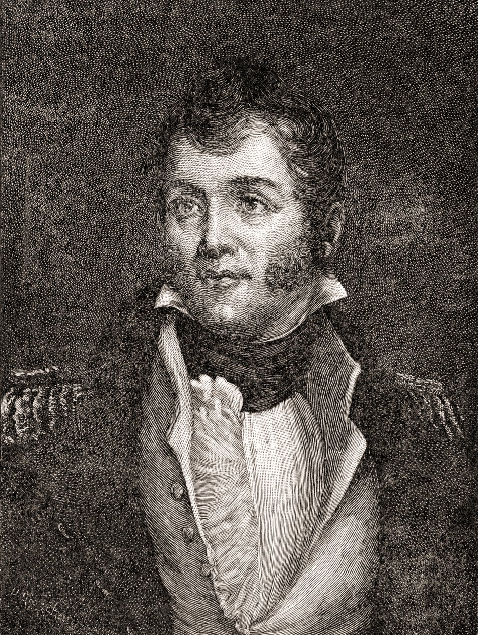 United States Navy Commodore Oliver Hazard Perry, aus Die Geschichte unseres Landes, veröffentlicht 1905 von Oscar Edward Grosch