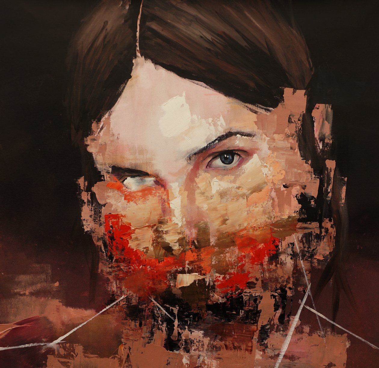 Verzerrtes Modell von Oscar Nin