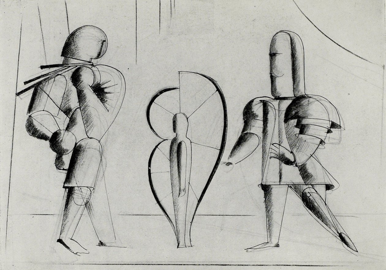 Von der Bühne am Bauhaus Die Bühne im Bauhaus, 1925 von Oskar Schlemmer