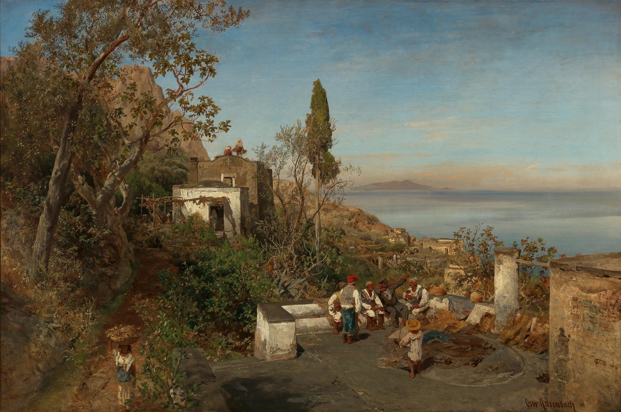 Blick über die Bucht von Neapel von Oswald Achenbach