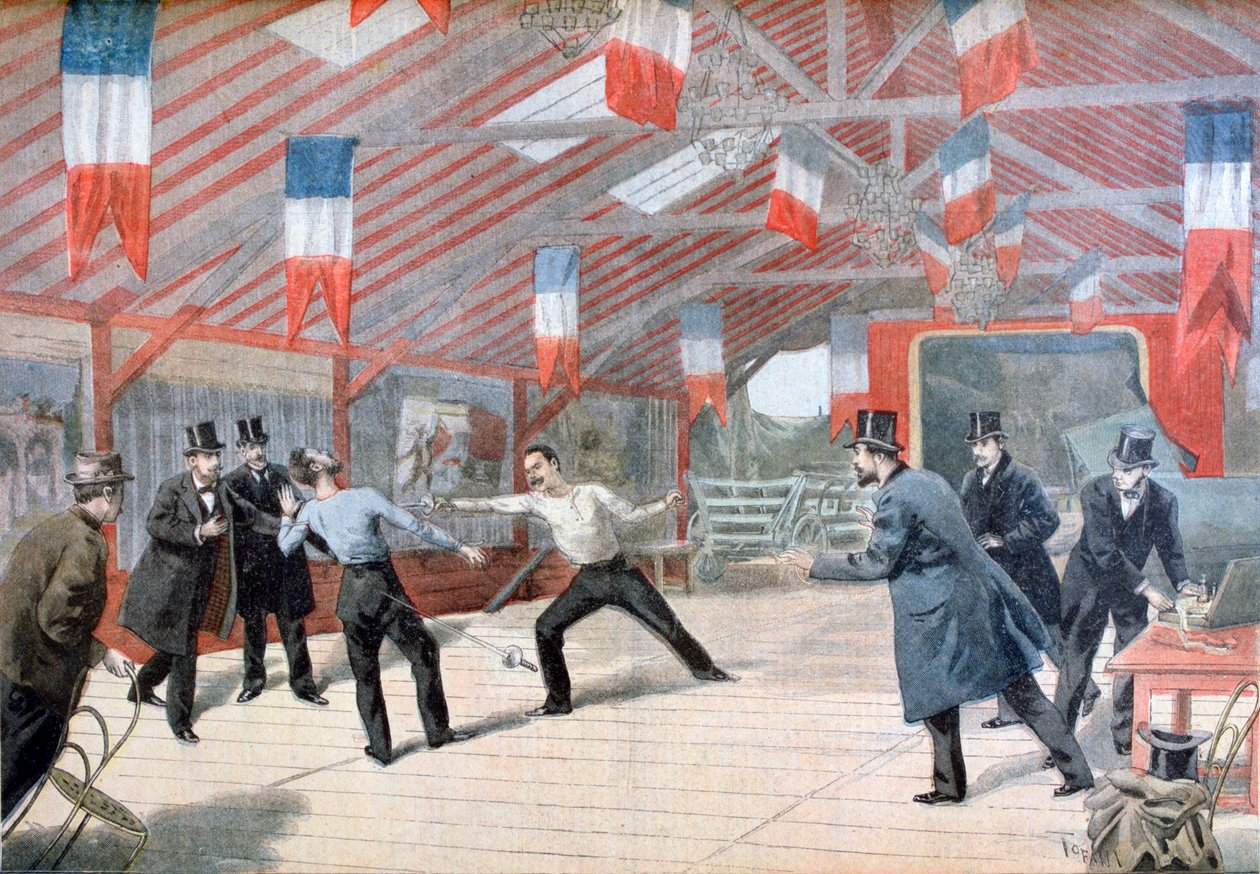 Ein tragisches Duell: Der Tod von Monsieur Harry Alis, 1895 von Oswaldo Tofani
