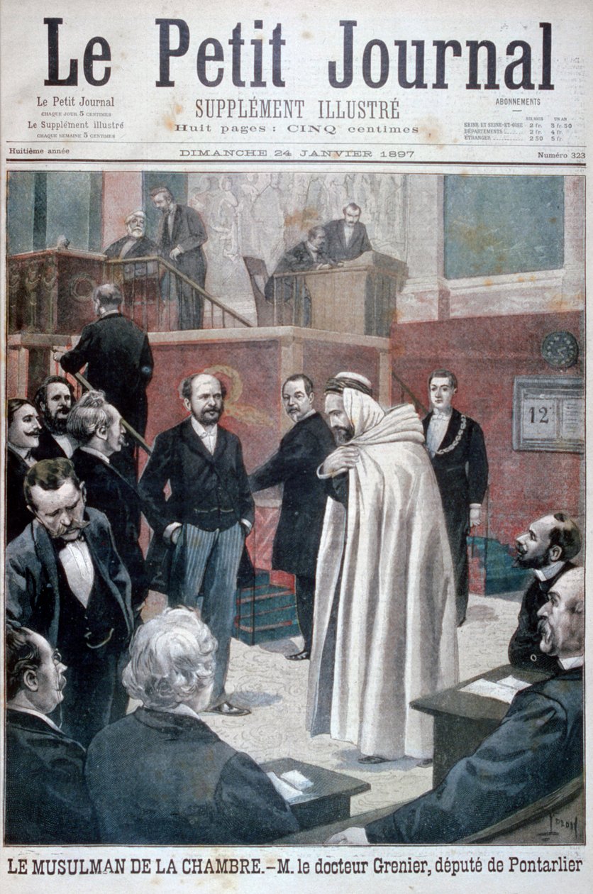 Dr. Philippe Grenier, der erste muslimische Abgeordnete in der französischen Nationalversammlung von Oswaldo Tofani