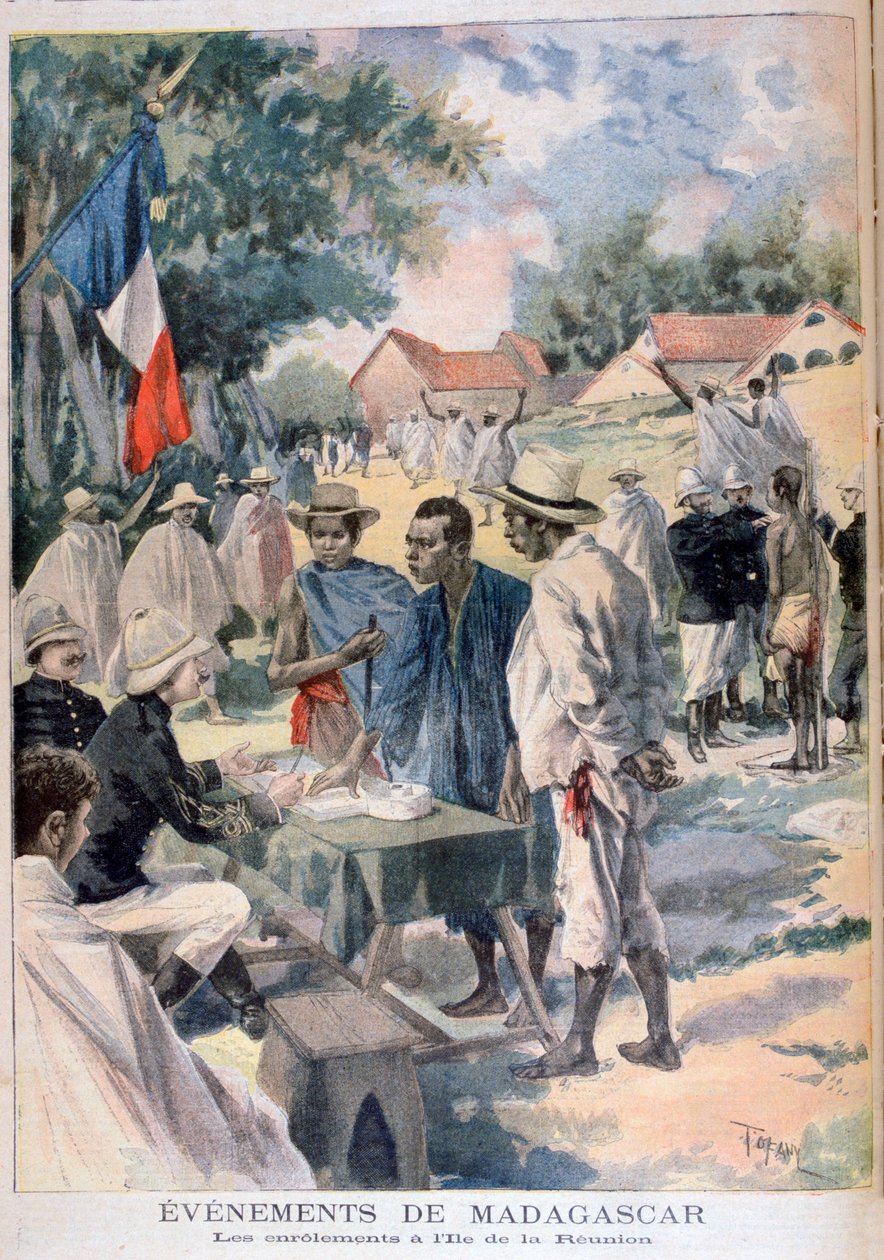 Anwerbung von Einheimischen auf der Insel La Réunion von Oswaldo Tofani