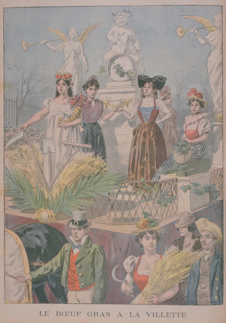 Fatted Ox Festlichkeiten, Villette, Paris, 1900 von Oswaldo Tofani