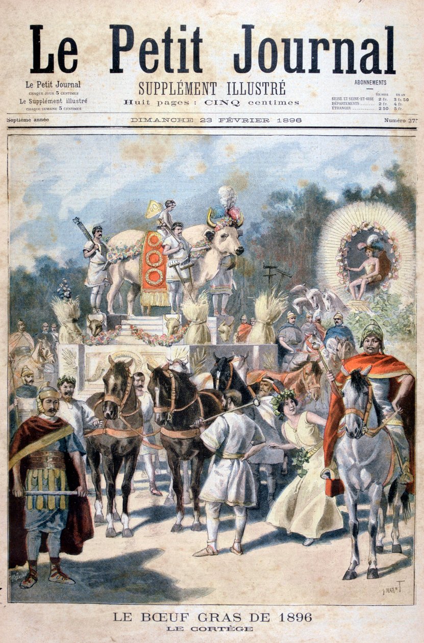 Fett-Ochsen-Feiern in Paris, 1896 von Oswaldo Tofani