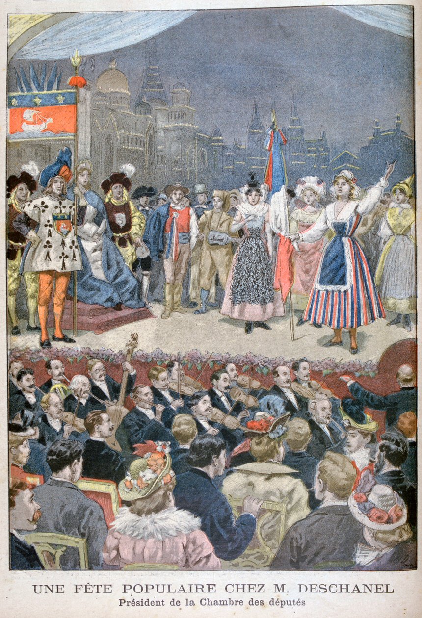 Volksfest mit Paul Deschanel, Präsident von Frankreich von Oswaldo Tofani