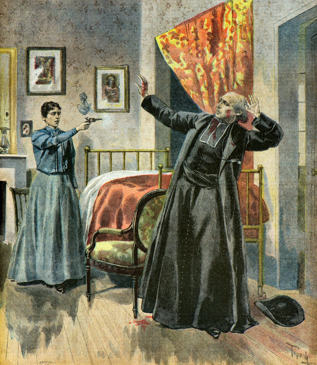 Mord an Abt Paul De Broglie, 1895 von Oswaldo Tofani