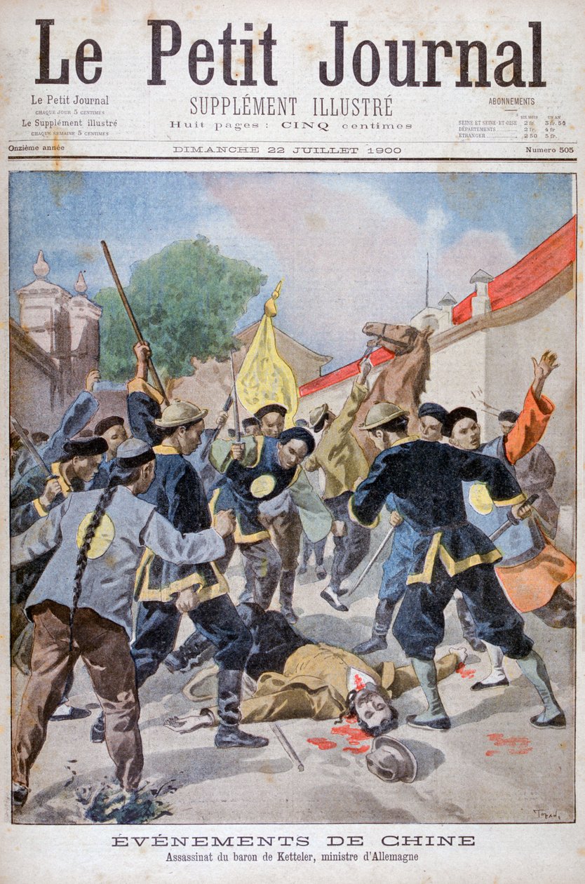 Die Ermordung von Baron Ketteler, deutscher Minister, China von Oswaldo Tofani