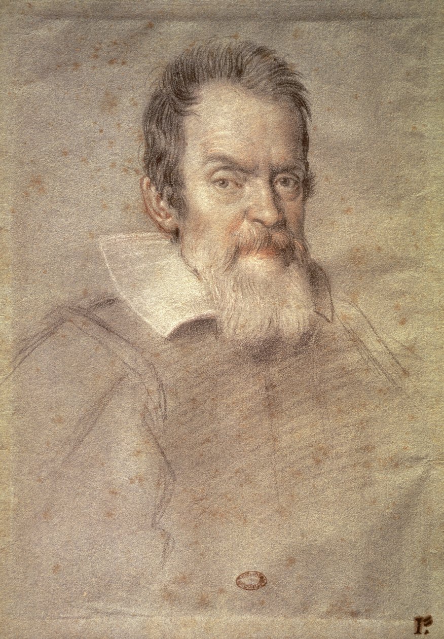 Porträt von Galileo Galilei (1564-1642) Astronom und Physiker von Ottavio Mario Leoni