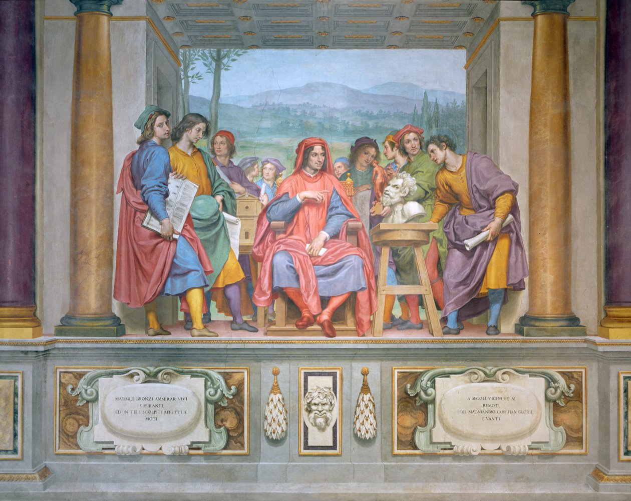 Lorenzo unter den Künstlern von Ottavio Vannini