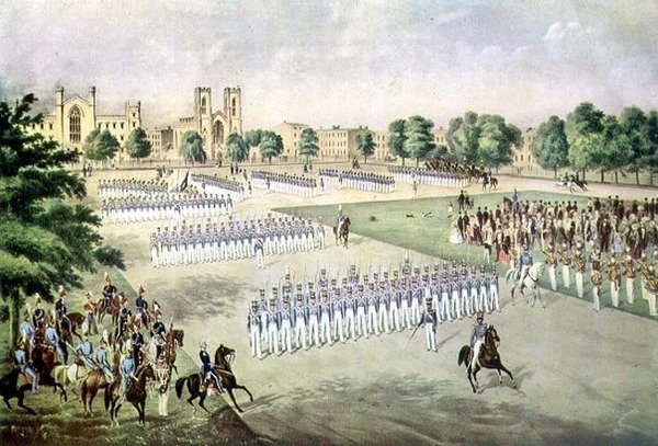 Parade des 7. Regiments, Washington Square, New York von Otto (after) Botticher