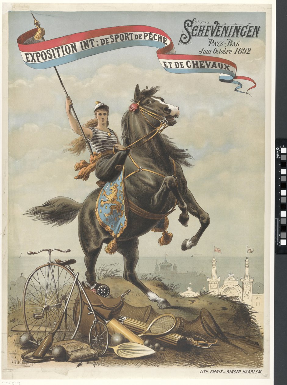 Exposition Int: de Sport de Pêche et de Chevaux / Scheveningen Niederlande Juni-Oktober 1892 von Otto Eerelman
