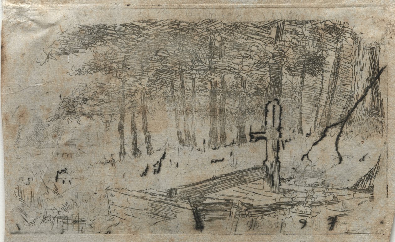 Kleine Baumstudie von Otto H. Bacher