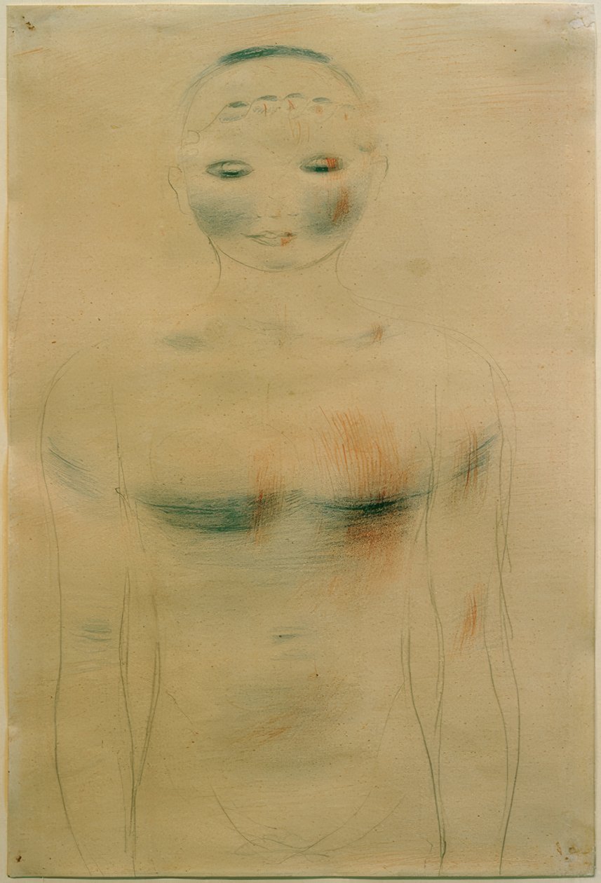 Frontale Halbfigur. Aus der Rosa-Reihe von Otto Meyer Amden