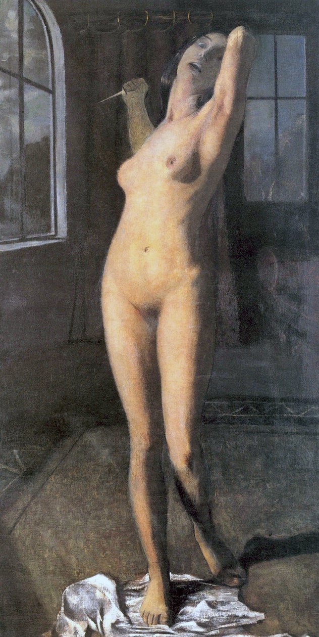 Lucretia, oder die nackte Mörderin, ca. 1903 von Otto Mueller