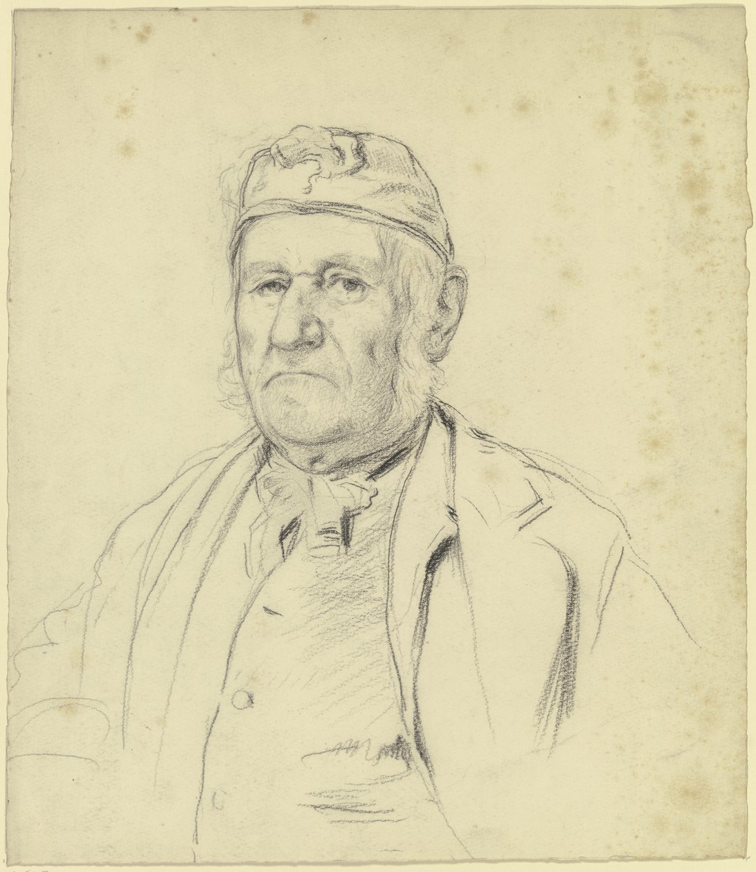 Bildnis des alten Müllers zu Streatley (?) von Otto Scholderer