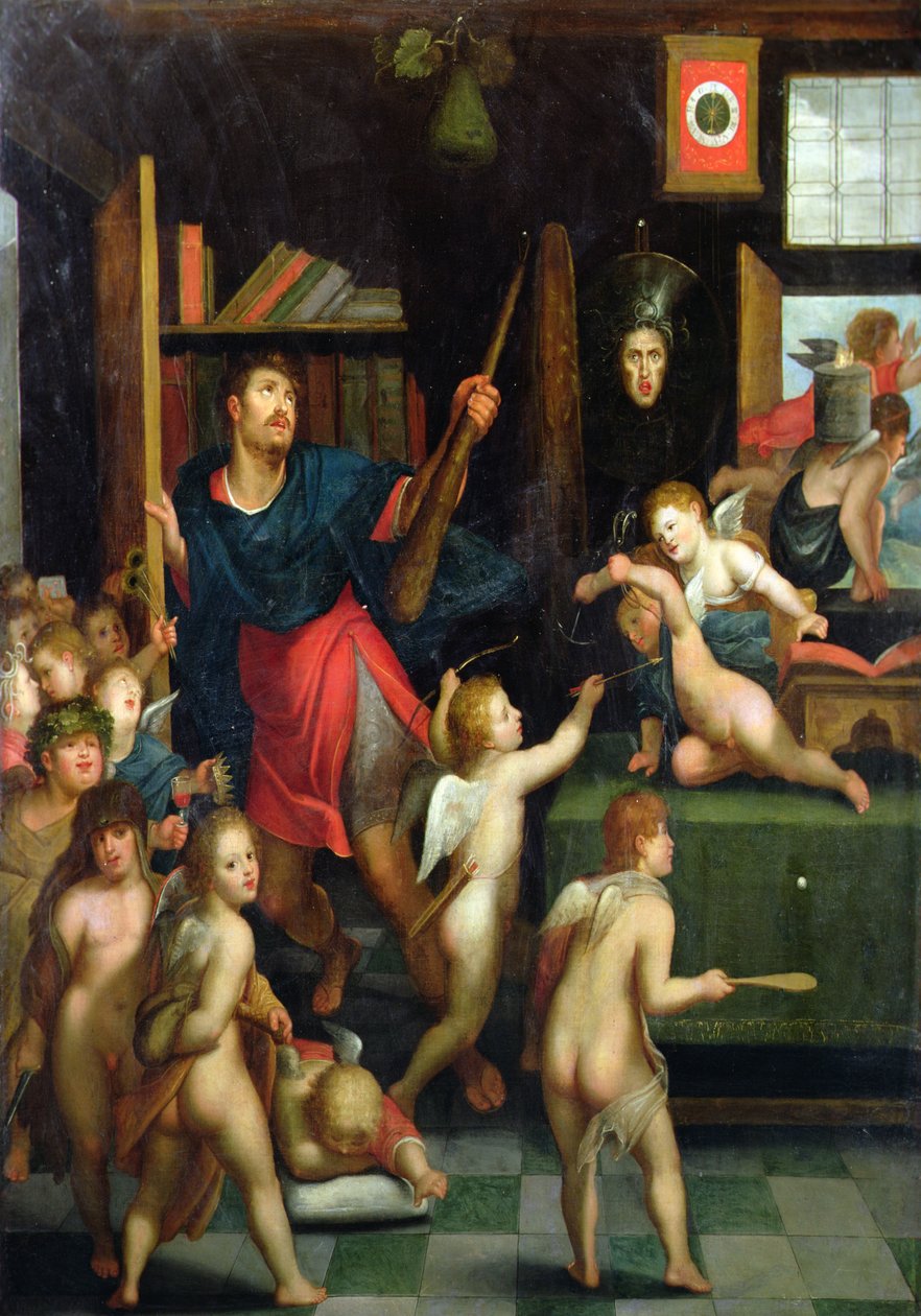 Eine Allegorie der Wahl des Herkules von Otto van (circle of) Veen