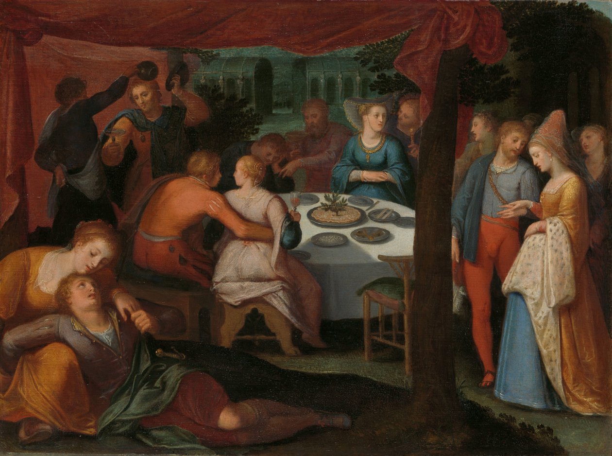 Ein nächtliches Bankett von Otto van Veen