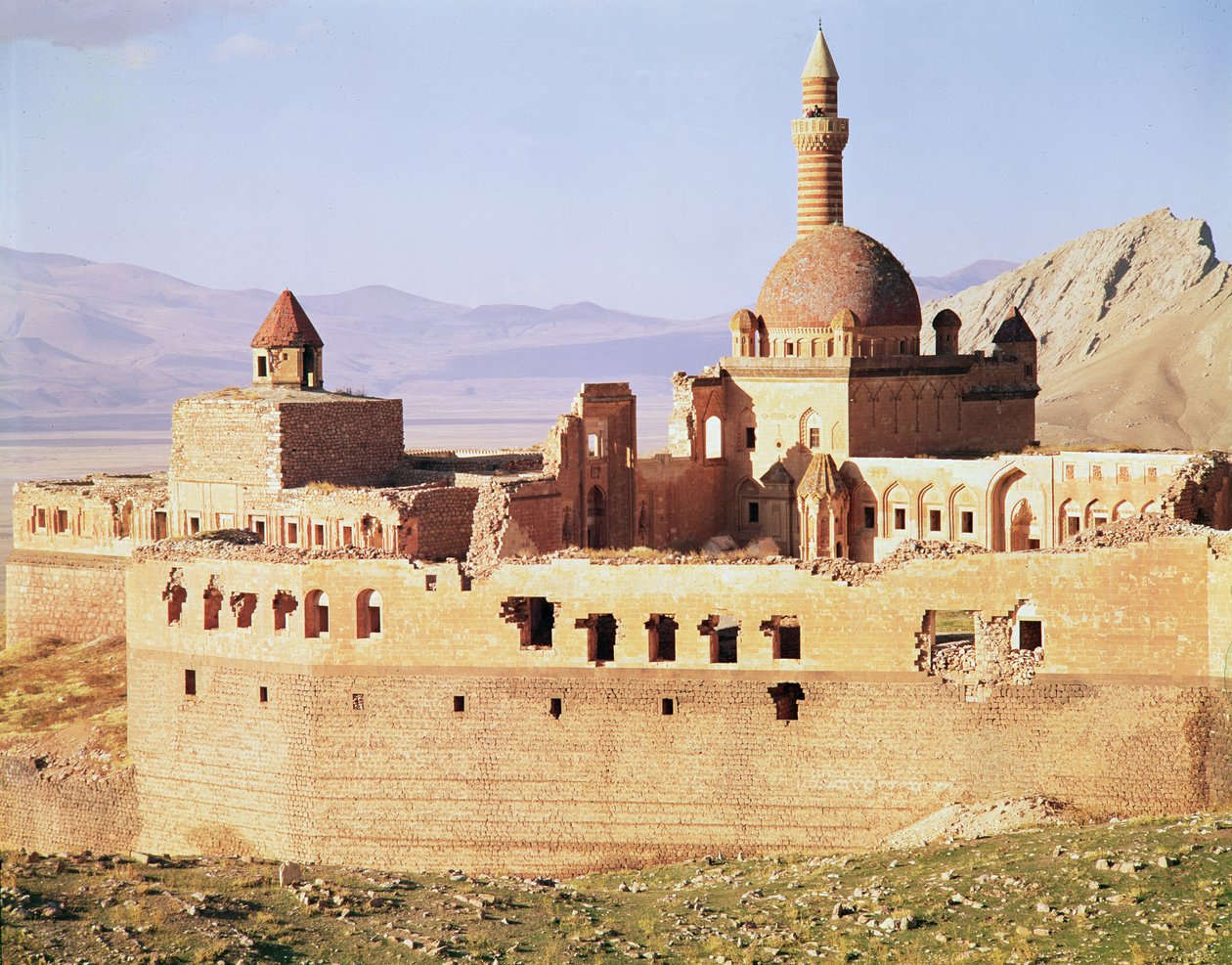 Ansicht des Ishak-Pasa-Palastes, 17.-18. Jahrhundert von Ottoman School