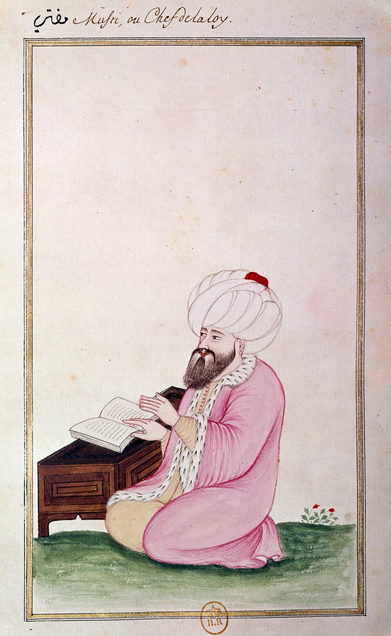 Osmanische Kunst: Kopf des Gesetzes von Ottoman School