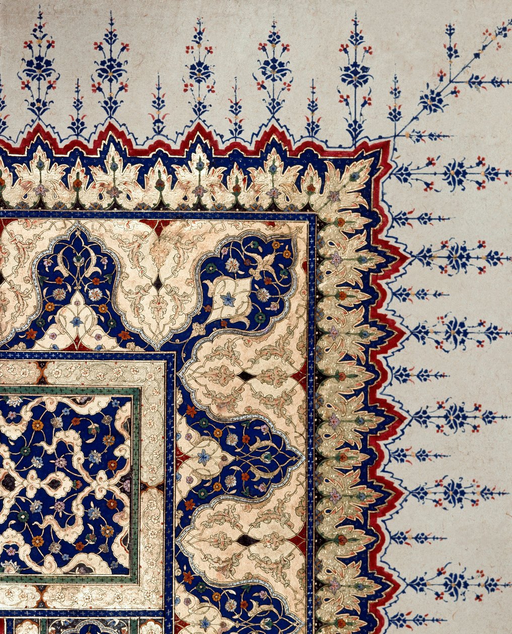 Osmanische Kunst: Seitendetail des Codex B 373 von Ottoman School
